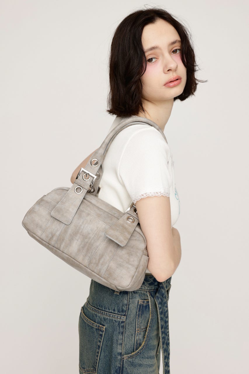 OBLONG HAND バッグ GRY FREE