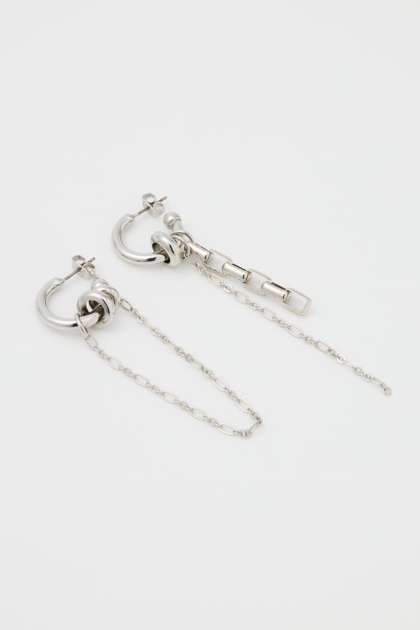 SLY | ASYMMETRY HOOP ピアス (ピアス・イヤリング ) |SHEL'TTER
