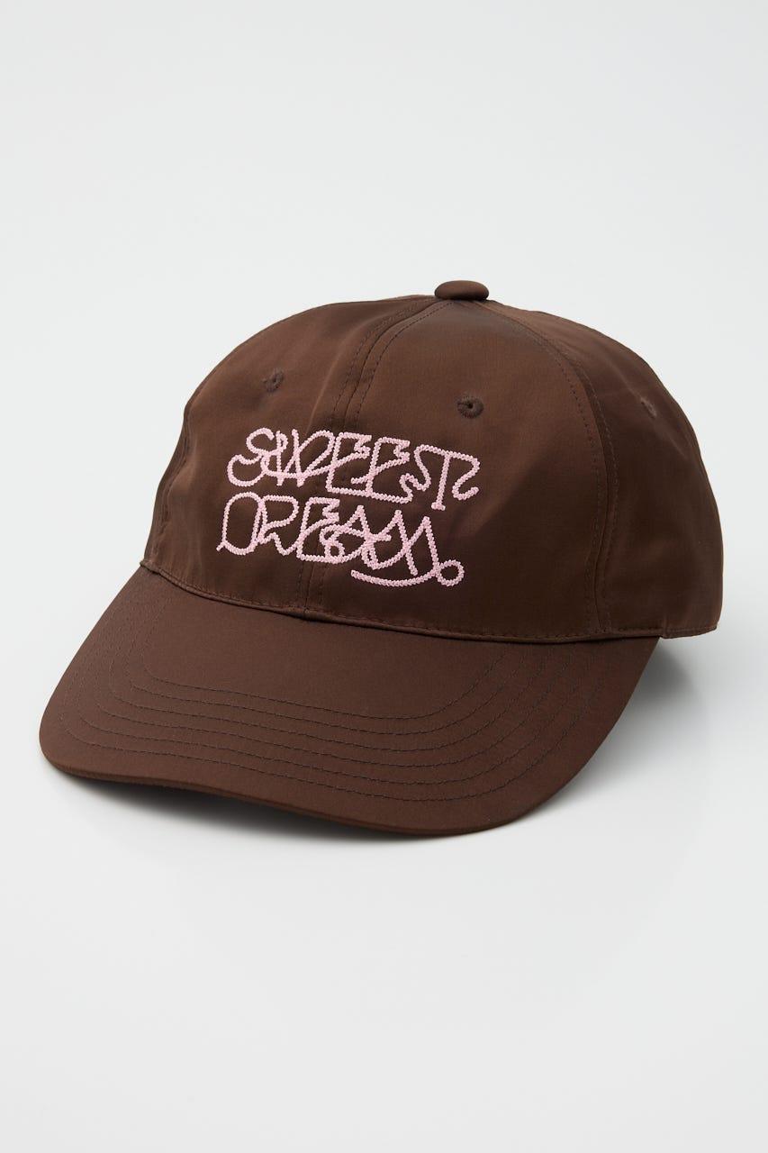 FRONT LOGO SATIN キャップ