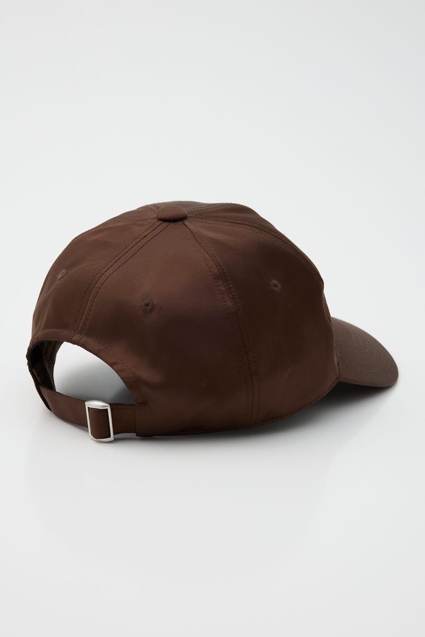 FRONT LOGO SATIN キャップ BRN FREE