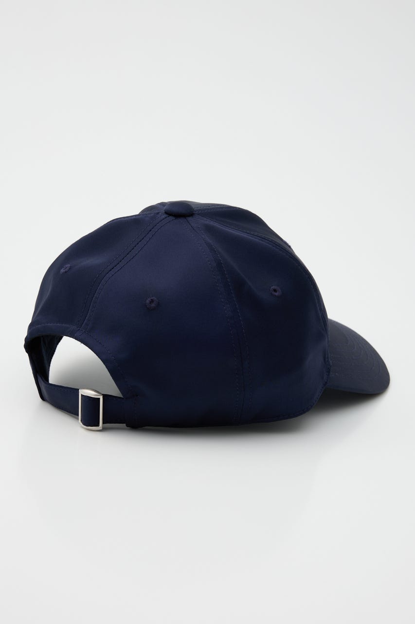 FRONT LOGO SATIN キャップ NVY FREE