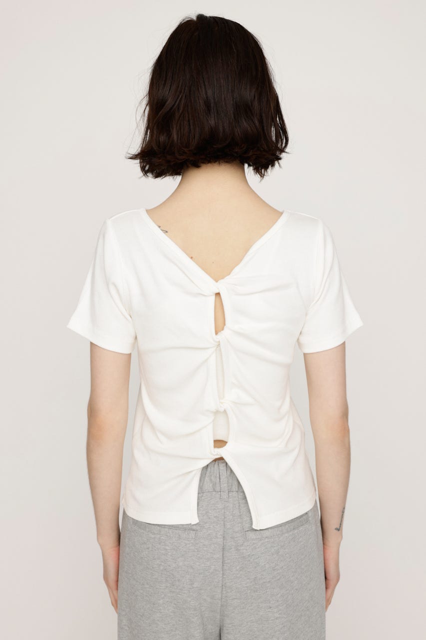 2WAY HOLE CUT トップス O/WHT FREE