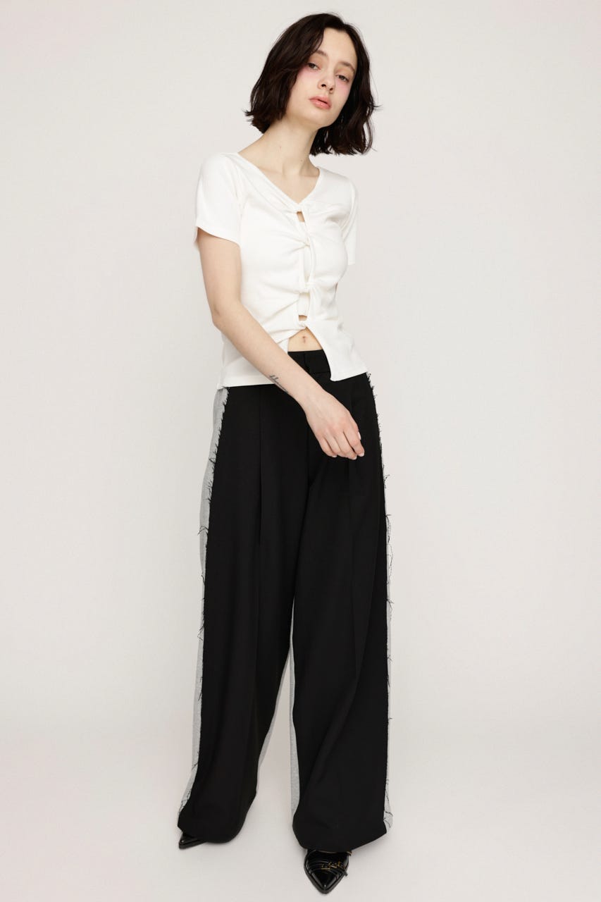 SLY | 2WAY HOLE CUT トップス (Tシャツ・カットソー(半袖) ) |SHEL