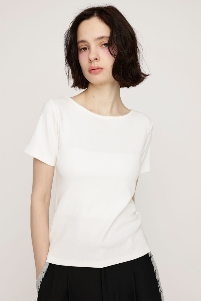 SLY | 2WAY HOLE CUT トップス (Tシャツ・カットソー(半袖) ) |SHEL