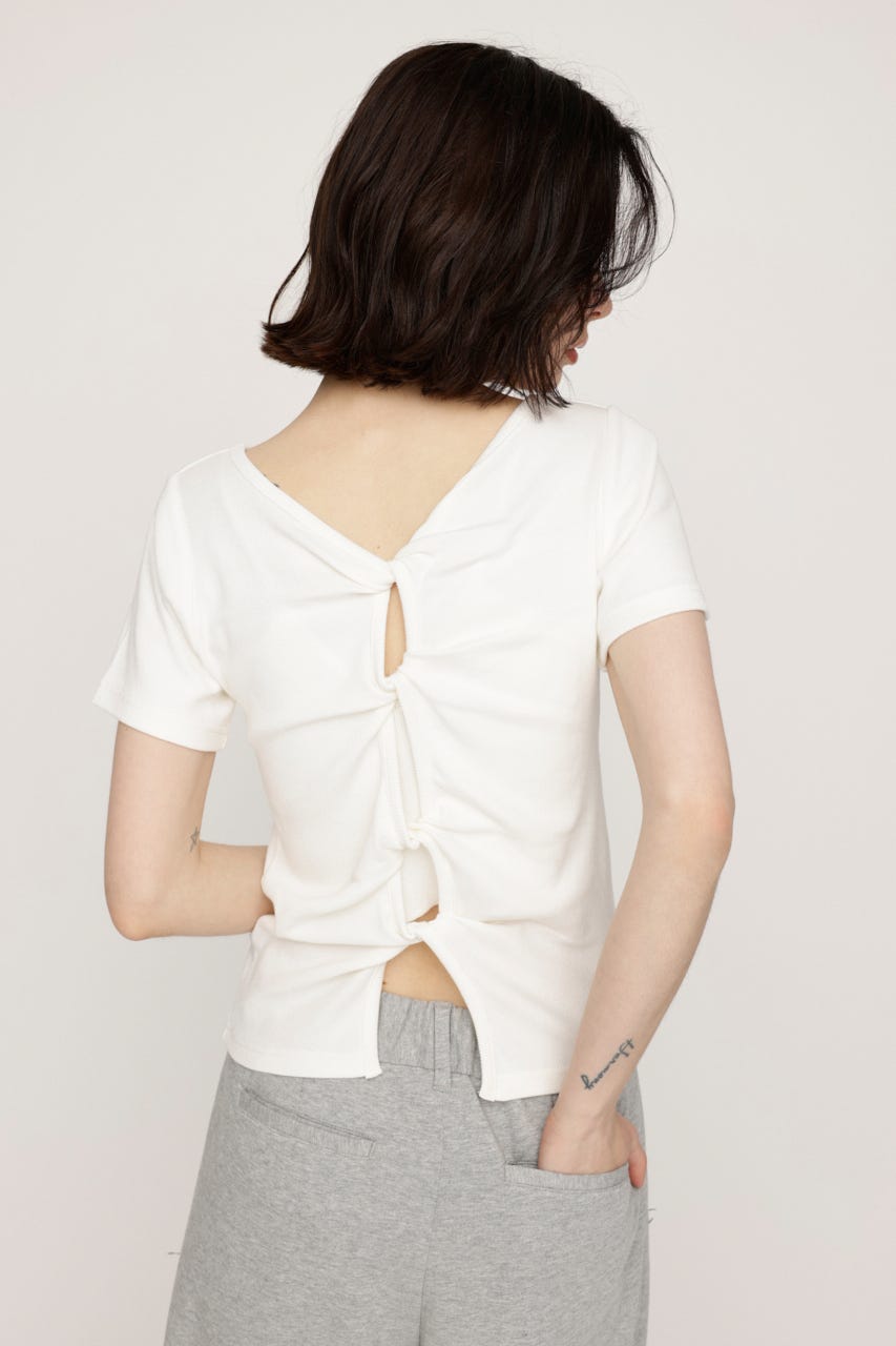 2WAY HOLE CUT トップス O/WHT FREE
