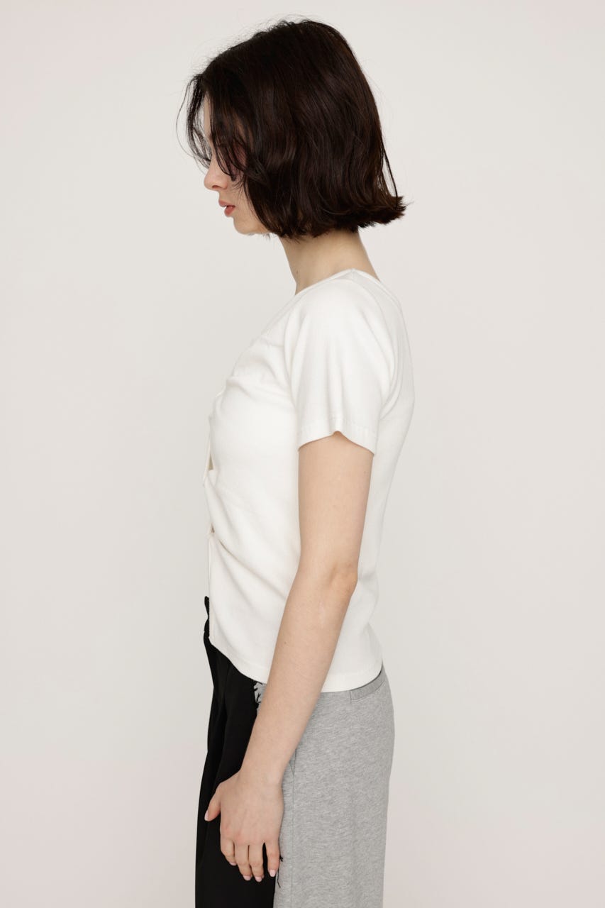 2WAY HOLE CUT トップス O/WHT FREE