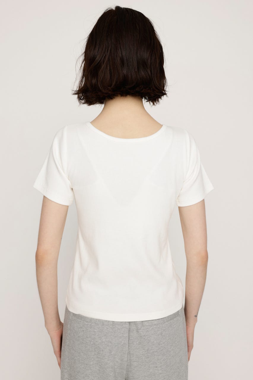 2WAY HOLE CUT トップス O/WHT FREE