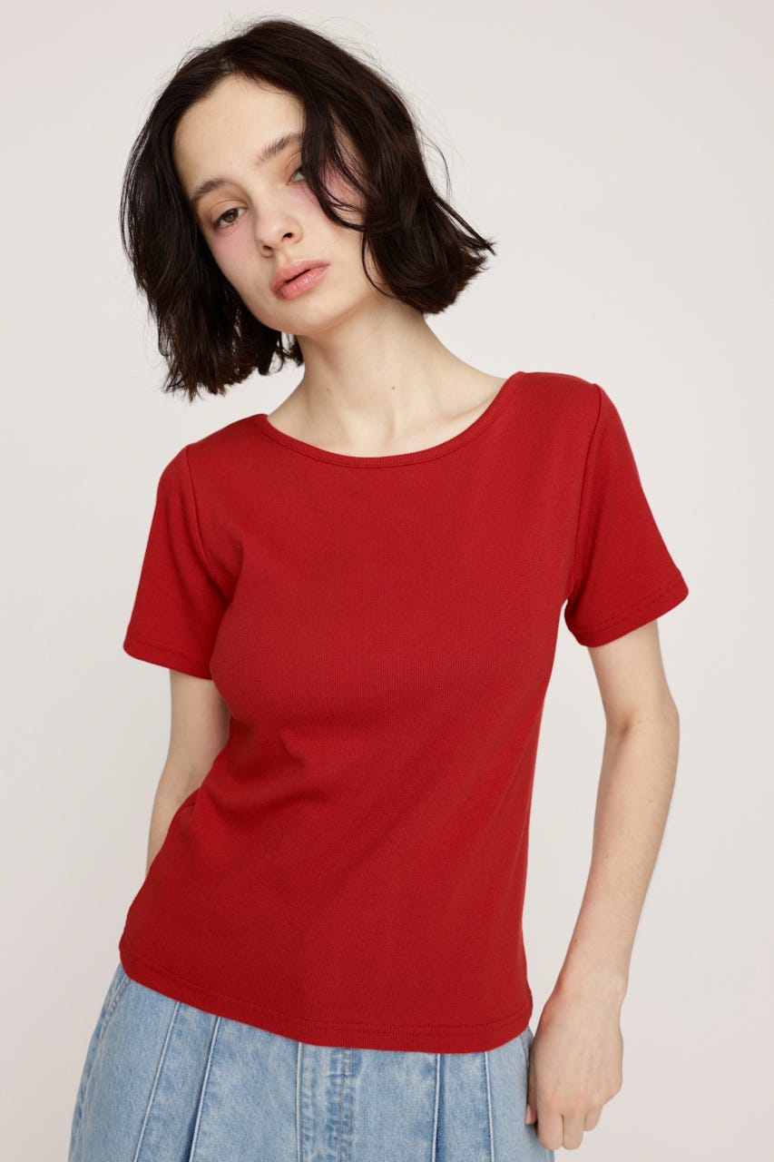 SLY | 2WAY HOLE CUT トップス (Tシャツ・カットソー(半袖) ) |SHEL