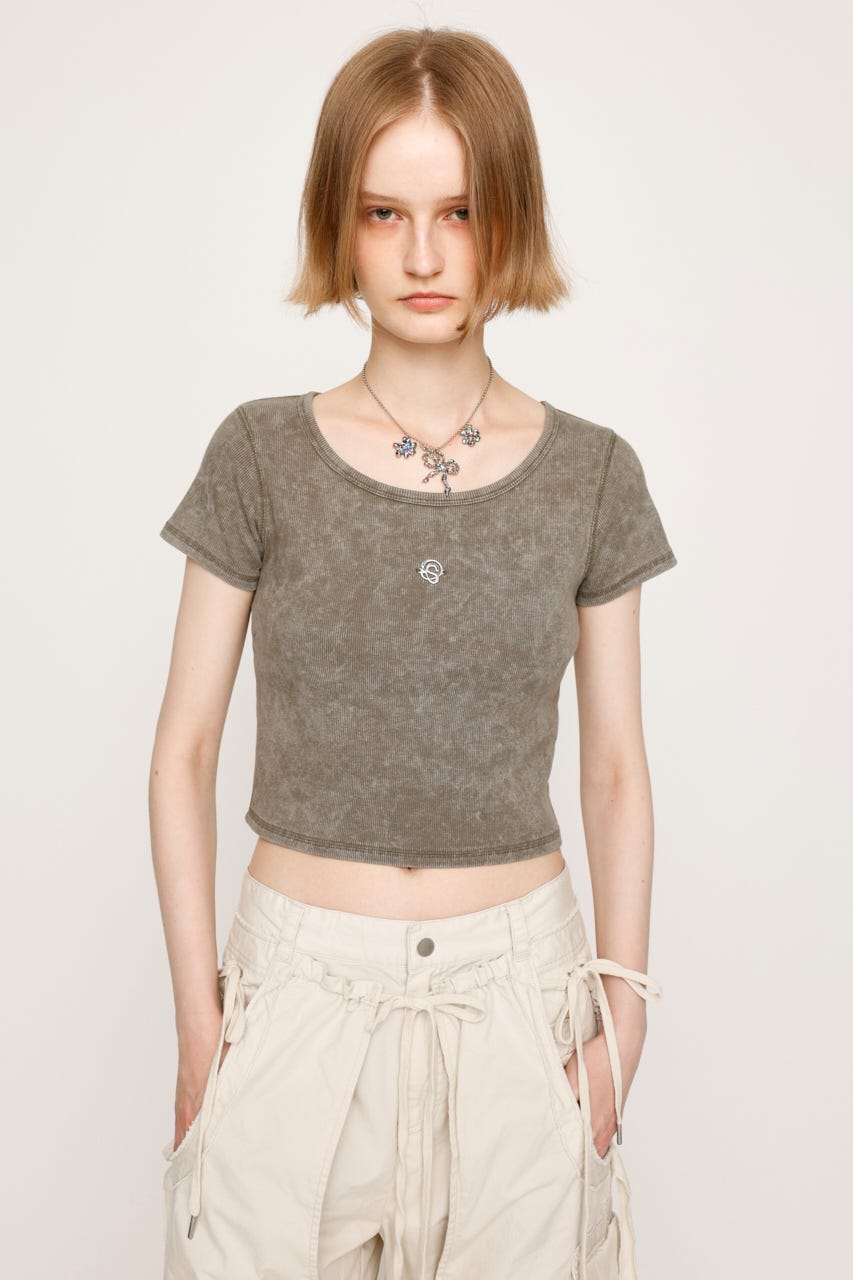SLY FRONT LOGO LOOSE トップス　FREE SLY | DUAL COLOR FRONT ZIP KNIT トップス (ニット ) |SHEL