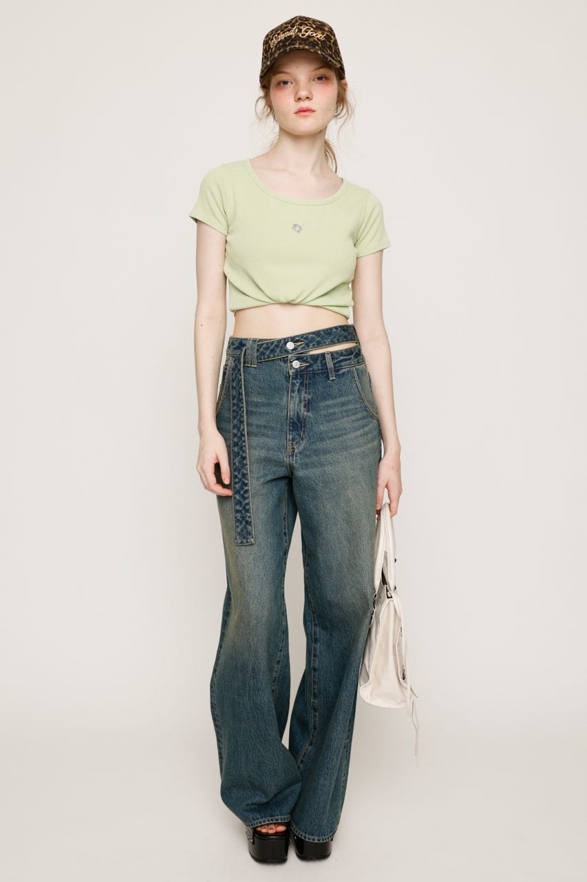 トップス p SLY | FRILL PUFF CUT トップス (Tシャツ・カットソー(半袖