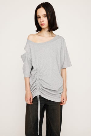 SLY | ONE SHOULDER SHIRRING トップス (Tシャツ・カットソー
