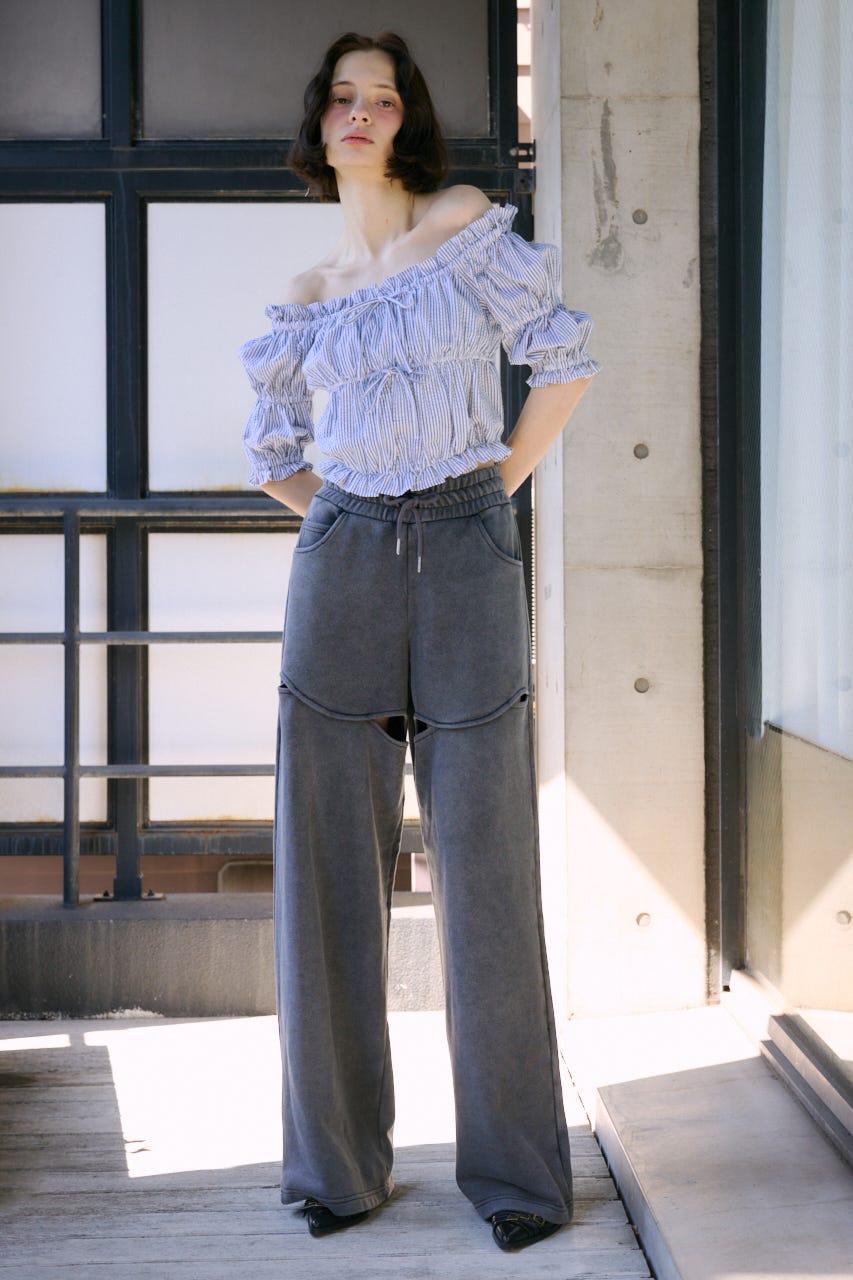 【LIMITED ITEM】HOLE OPEN SW パンツ BLK FREE