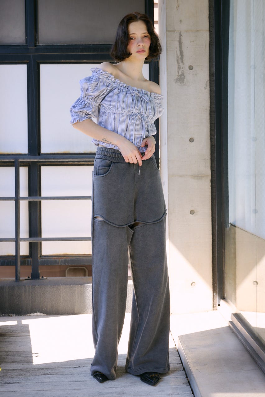 【LIMITED ITEM】HOLE OPEN SW パンツ BLK FREE