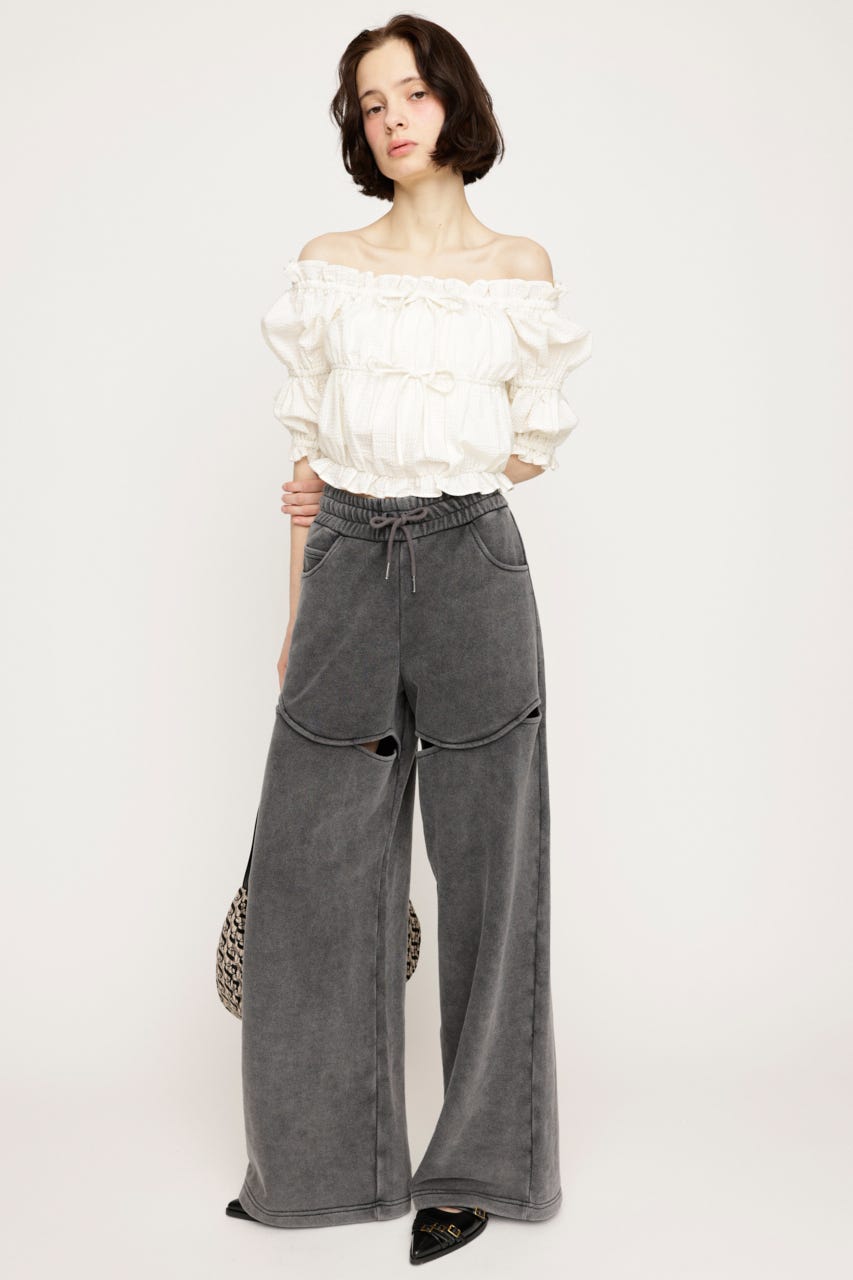 【LIMITED ITEM】HOLE OPEN SW パンツ BLK FREE