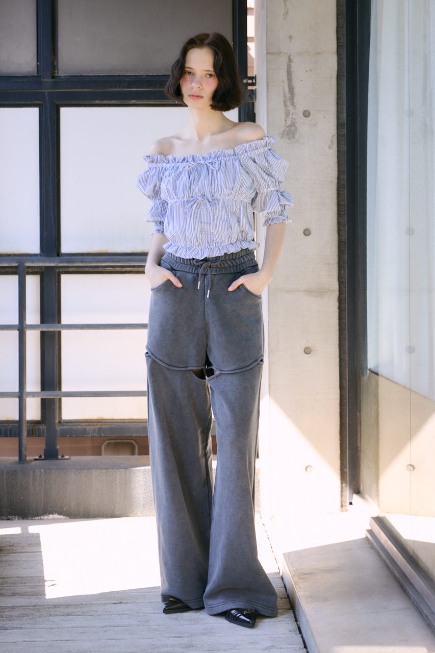 【LIMITED ITEM】HOLE OPEN SW パンツ BLK FREE