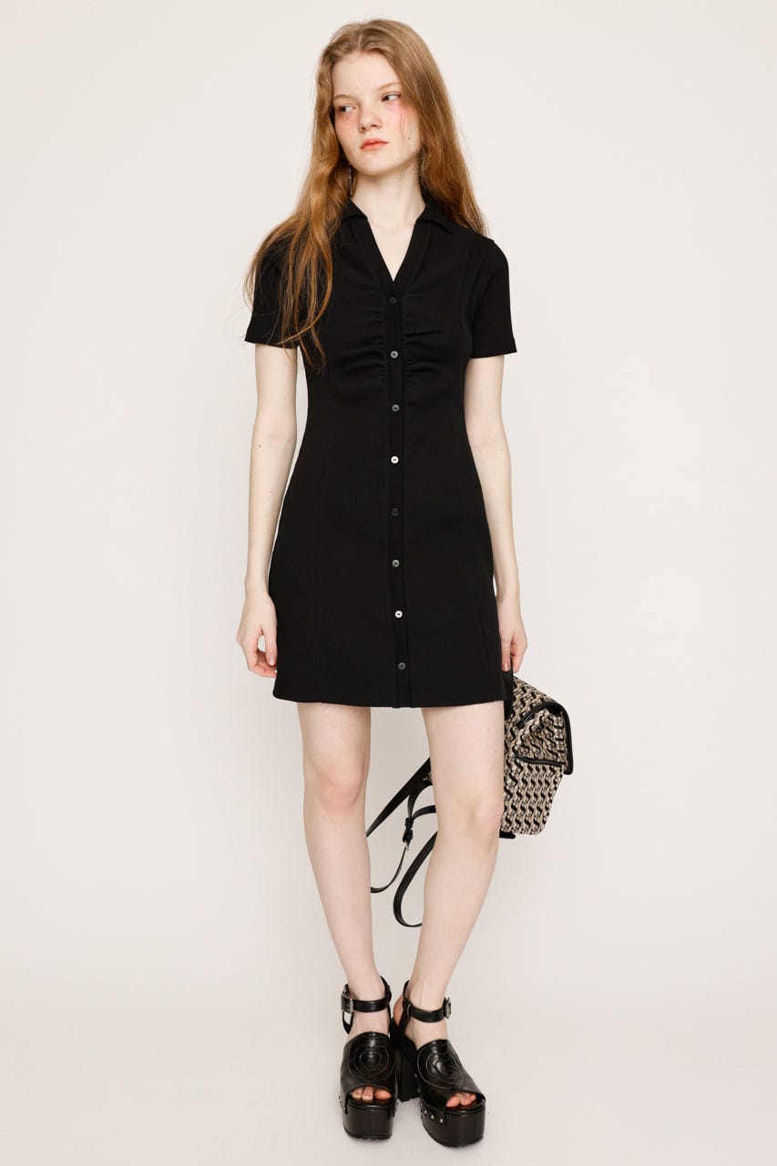 SLY | FRONT GATHER CUT ワンピース (ワンピース(ミニ