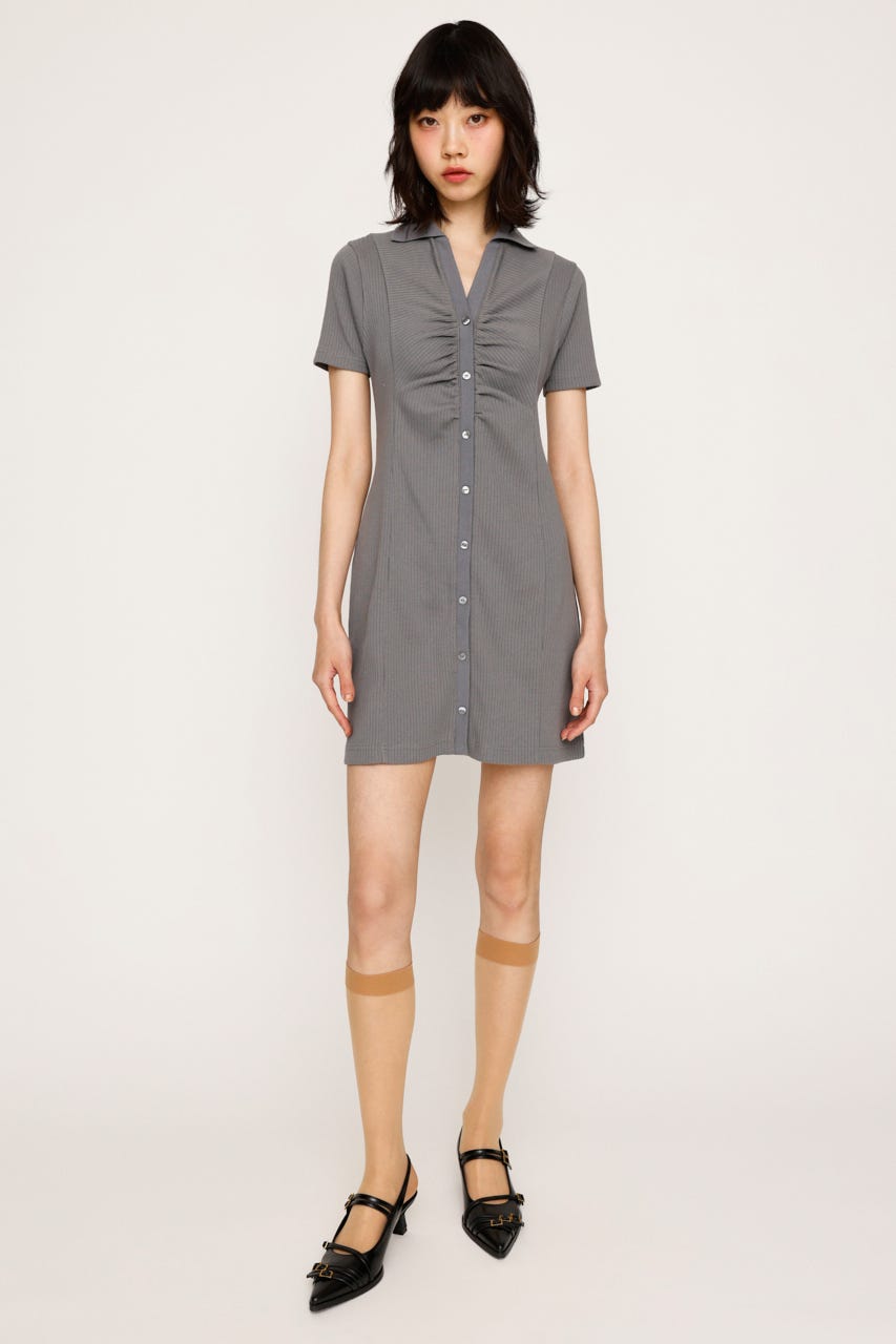 SLY | FRONT GATHER CUT ワンピース (ワンピース(ミニ