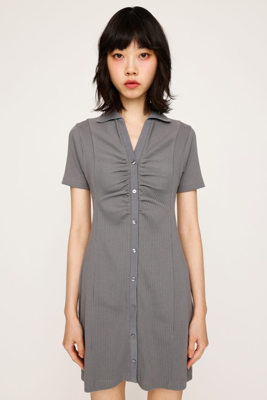 SLY | FRONT GATHER CUT ワンピース (ワンピース(ミニ
