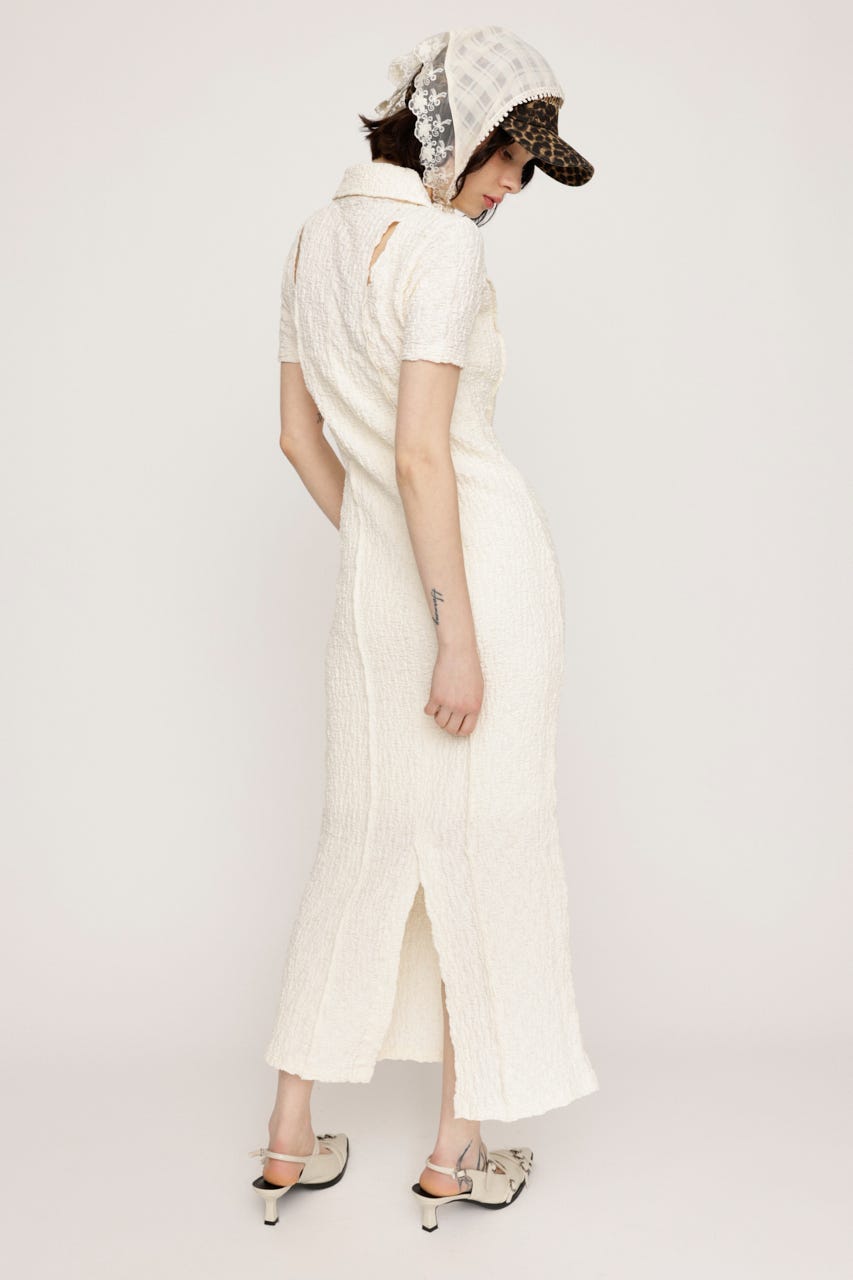 BACK OPEN CUT JQ ロングワンピース IVOY FREE