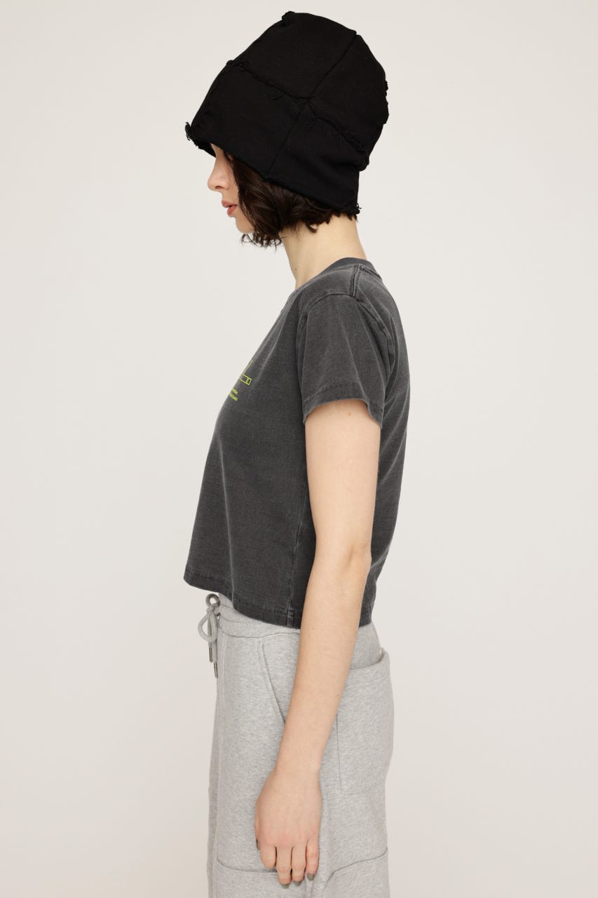 CREWNECK PRINT Tシャツ L/BLK FREE