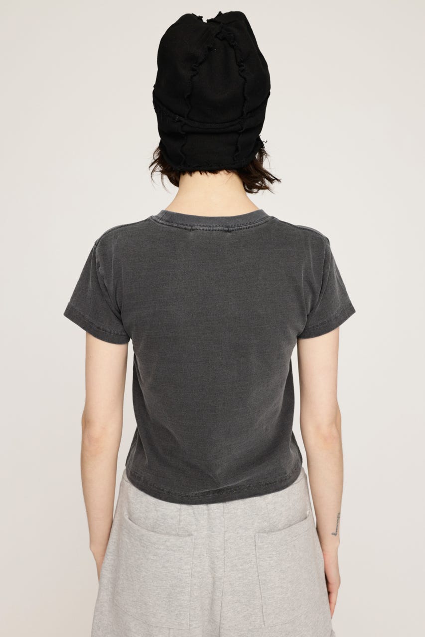 CREWNECK PRINT Tシャツ L/BLK FREE