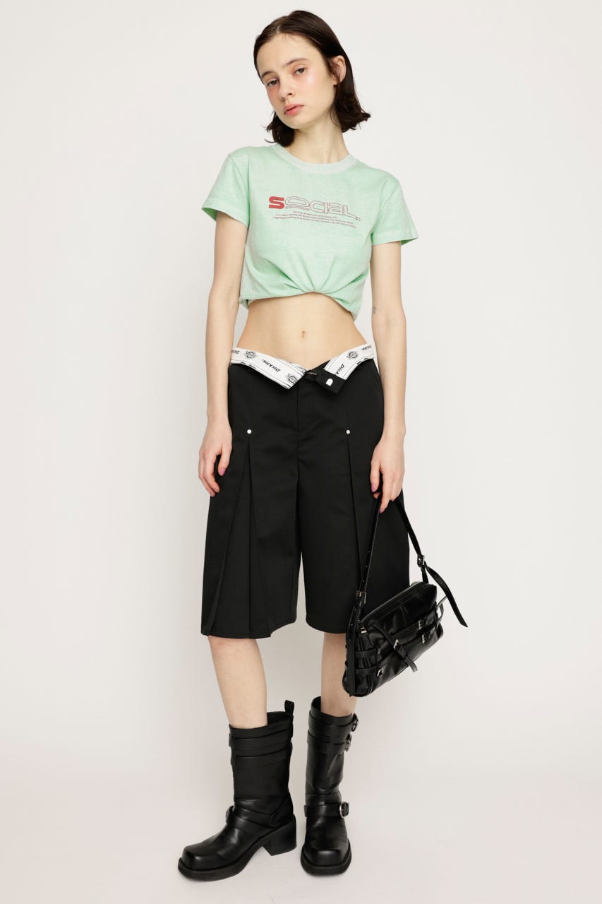CREWNECK PRINT Tシャツ MINT FREE