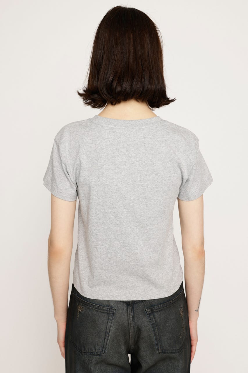 CREWNECK PRINT Tシャツ T.GRY FREE