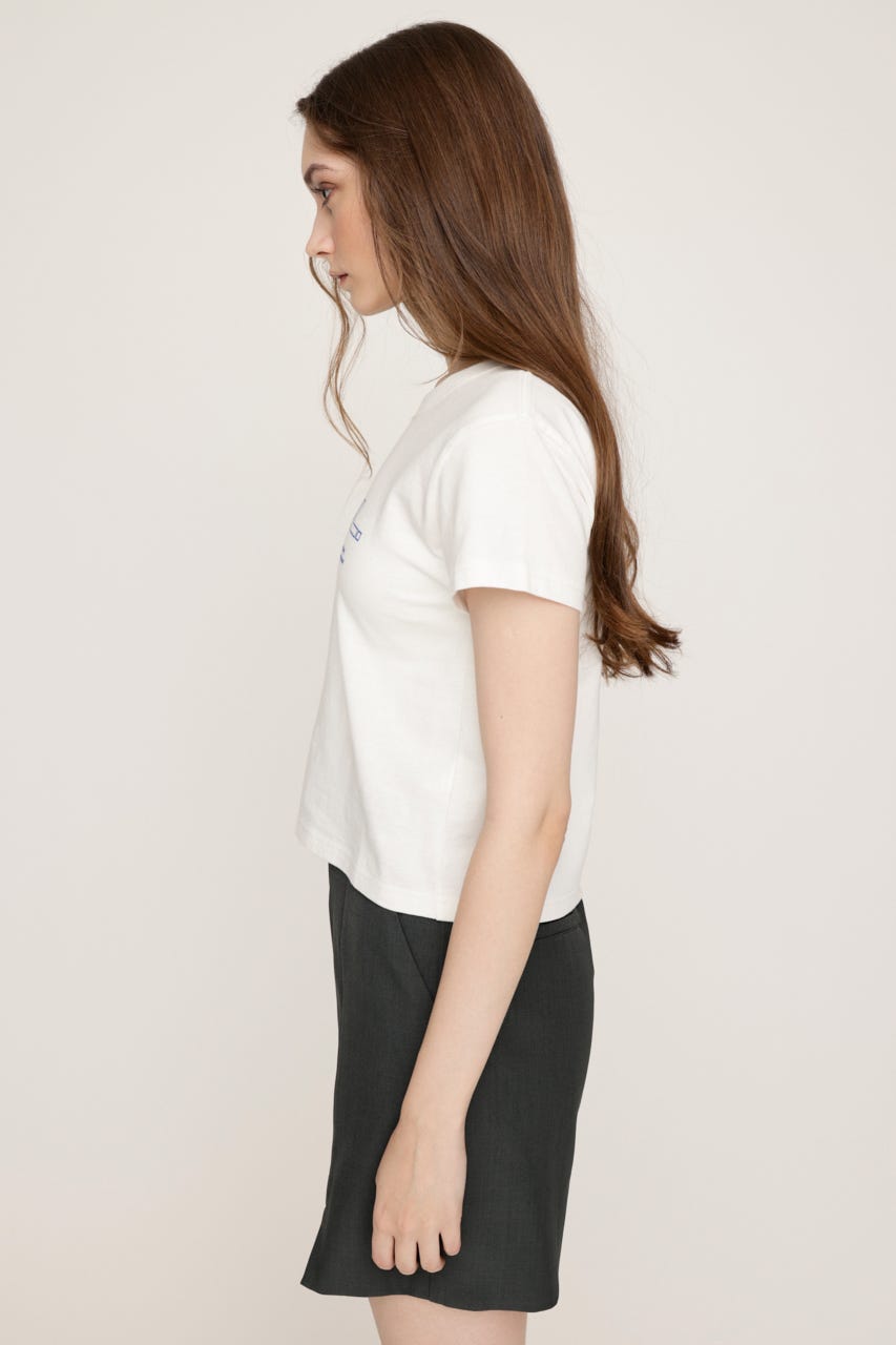 CREWNECK PRINT Tシャツ WHT FREE