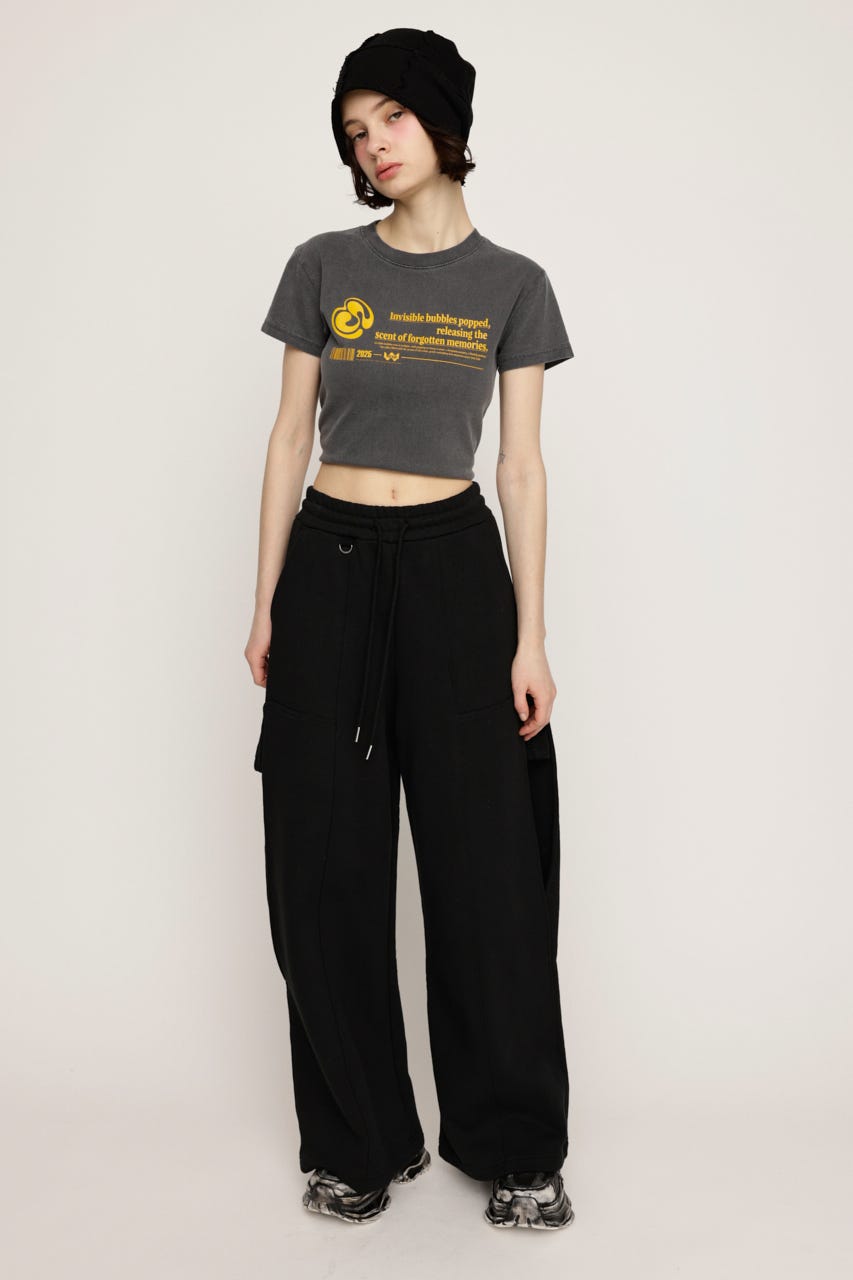FRONT LOGO PRINT Tシャツ BLK 2