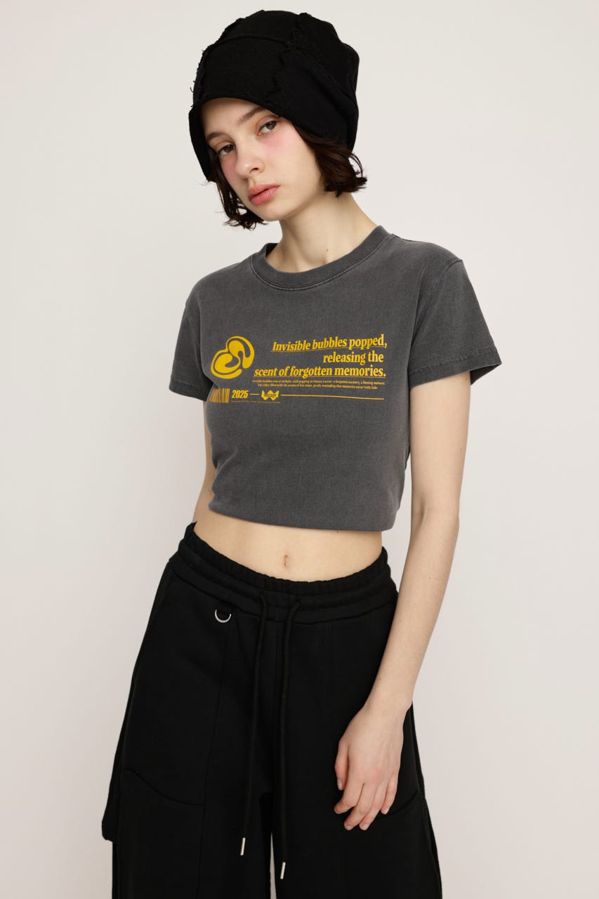 FRONT LOGO PRINT Tシャツ BLK 2