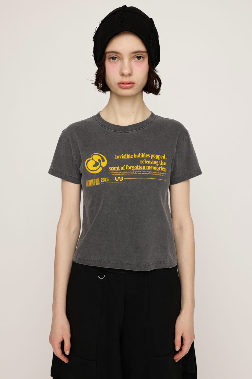 FRONT LOGO PRINT Tシャツ BLK 2