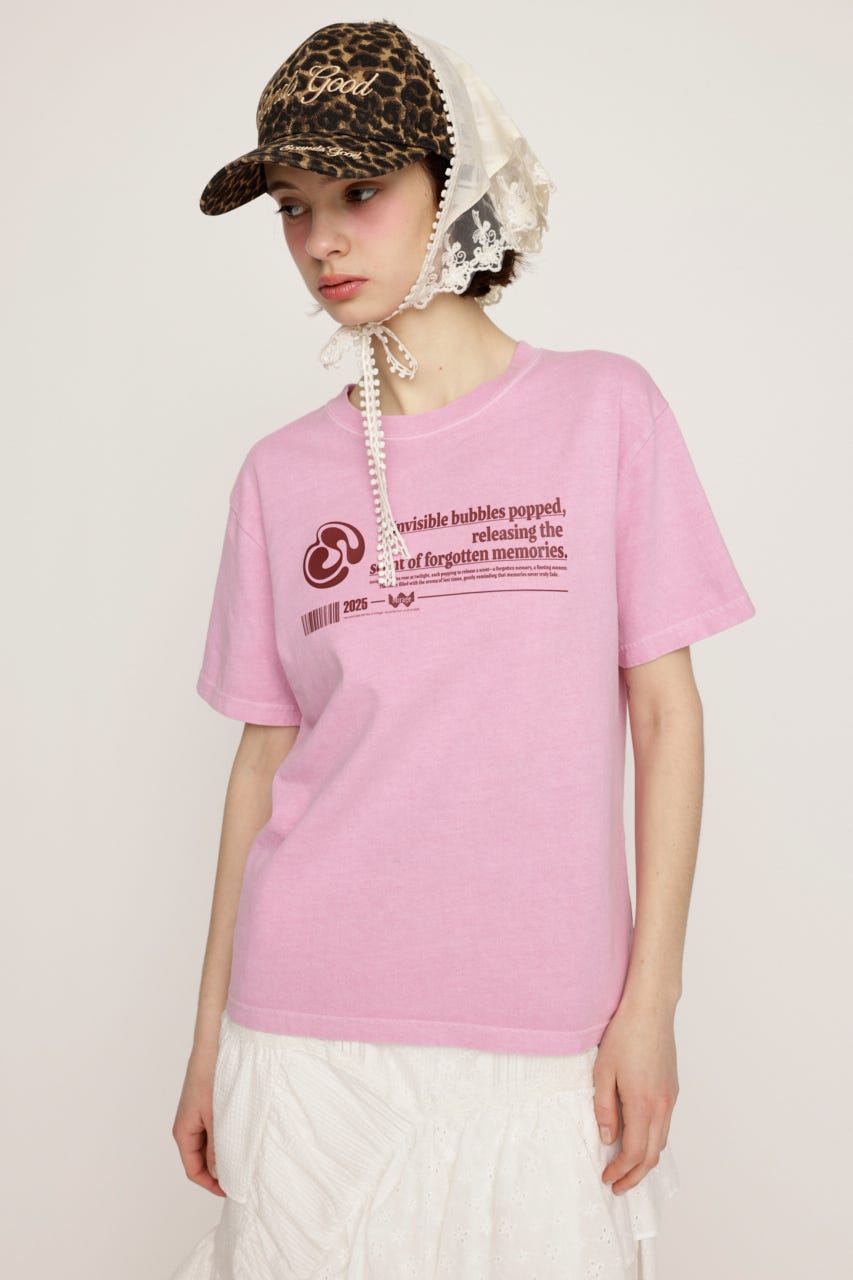 FRONT LOGO PRINT Tシャツ PNK 2