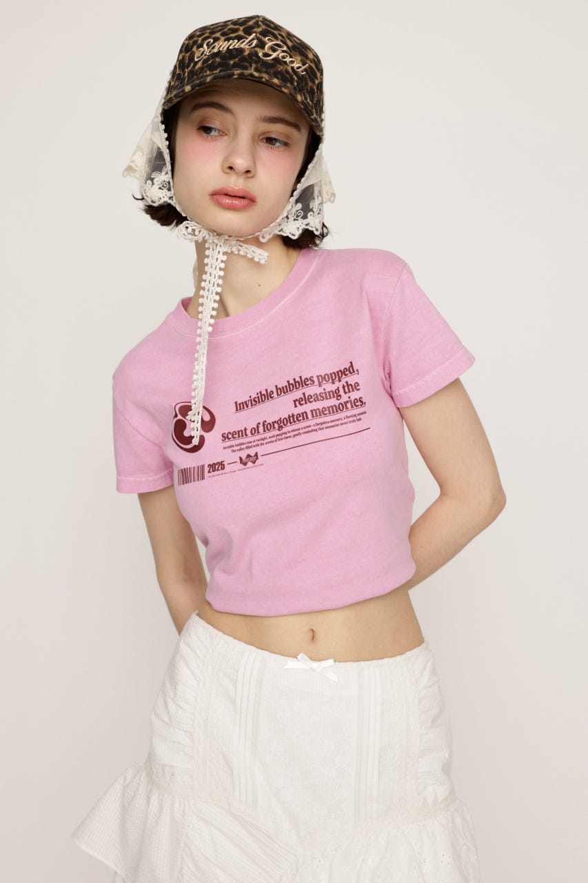 FRONT LOGO PRINT Tシャツ PNK 2