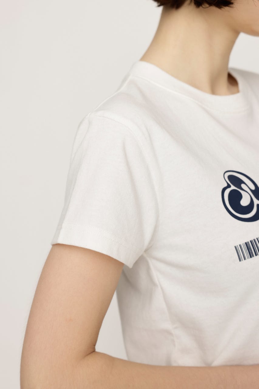FRONT LOGO PRINT Tシャツ WHT 2