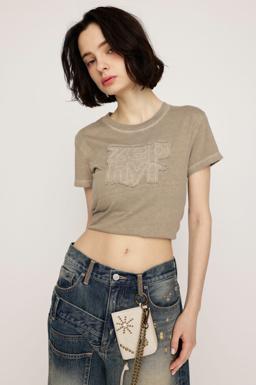 【LIMITED ITEM】PATCH LOGO COMPACT Tシャツ KHA FREE