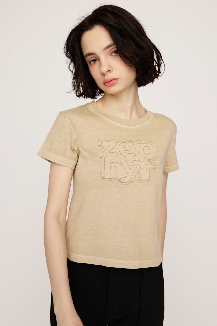 PATCH LOGO COMPACT Tシャツ L/BEG FREE