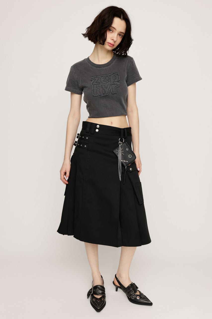 PATCH LOGO COMPACT Tシャツ L/BLK FREE