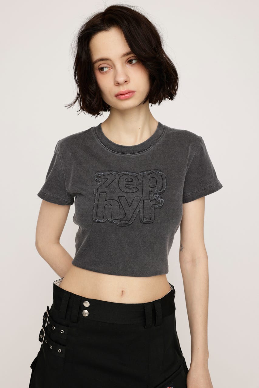 PATCH LOGO COMPACT Tシャツ L/BLK FREE