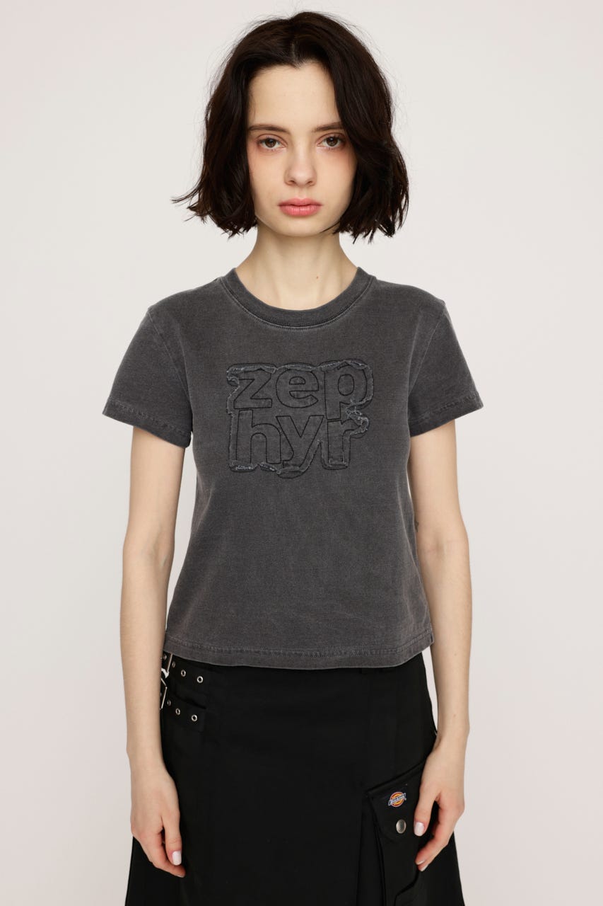 PATCH LOGO COMPACT Tシャツ L/BLK FREE