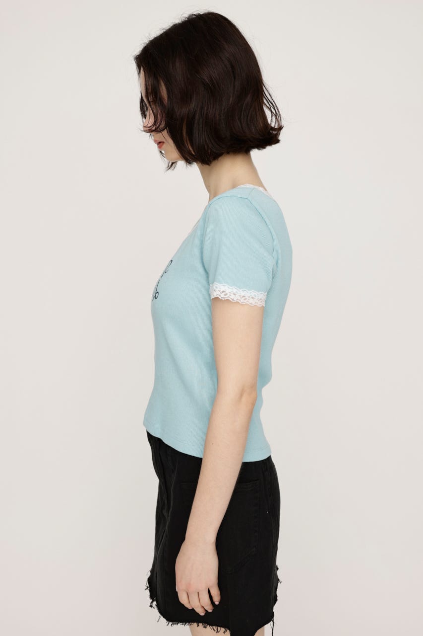 専用様 SLY | FRONT LOGO RIB トップス (Tシャツ・カットソー(半袖