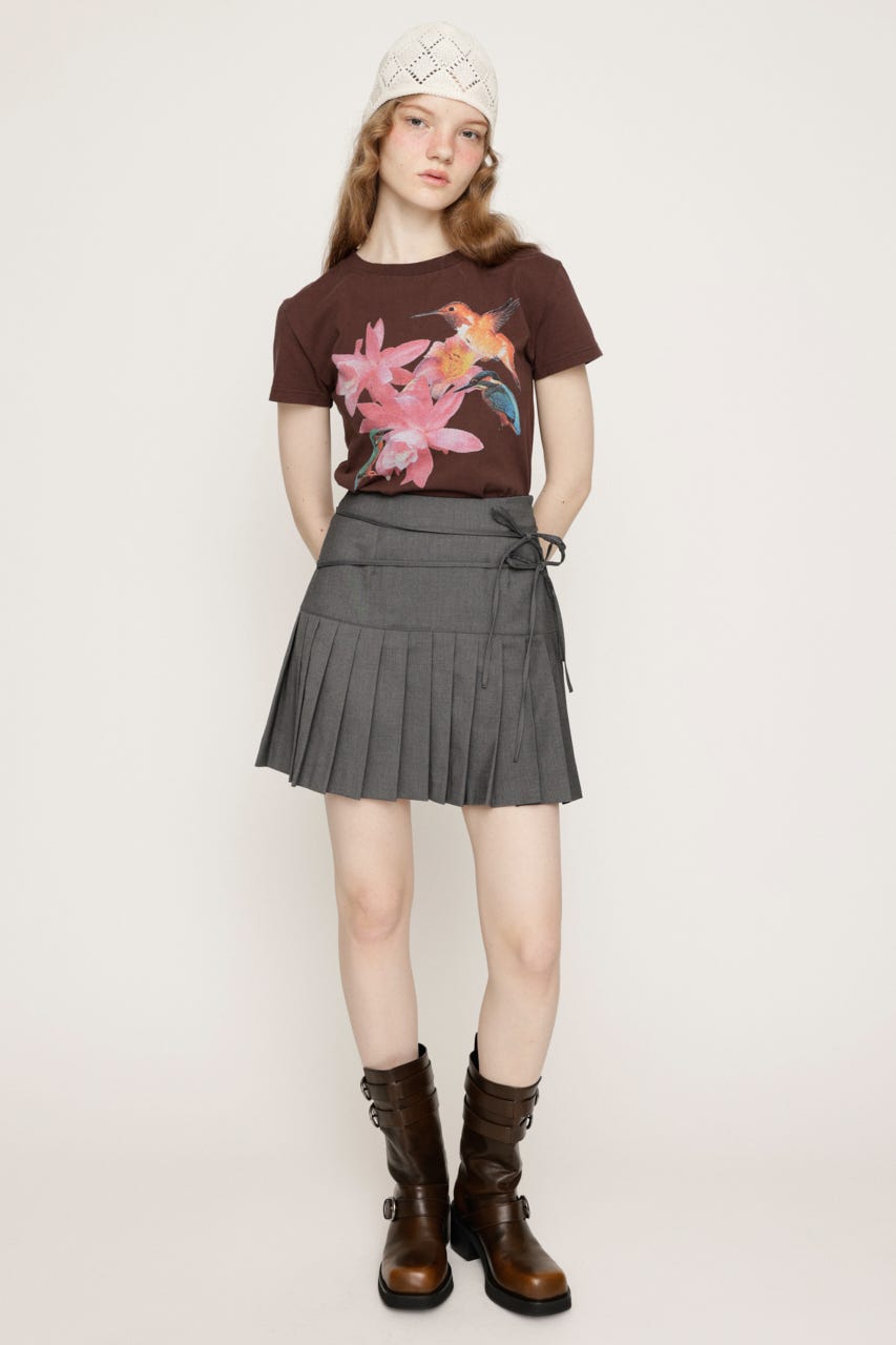 【LIMITED ITEM】PHOTO PRINT COMPACT Tシャツ BRN FREE