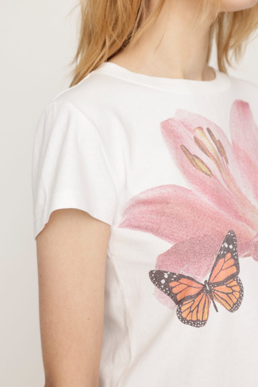 【LIMITED ITEM】PHOTO PRINT COMPACT Tシャツ WHT FREE