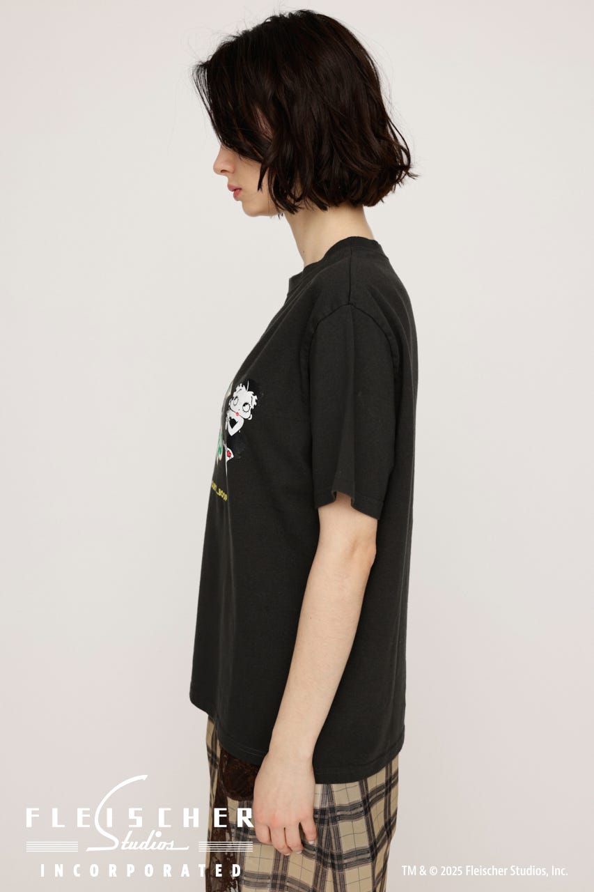 Betty Boop x SLY EYELET Tシャツ L/BLK FREE