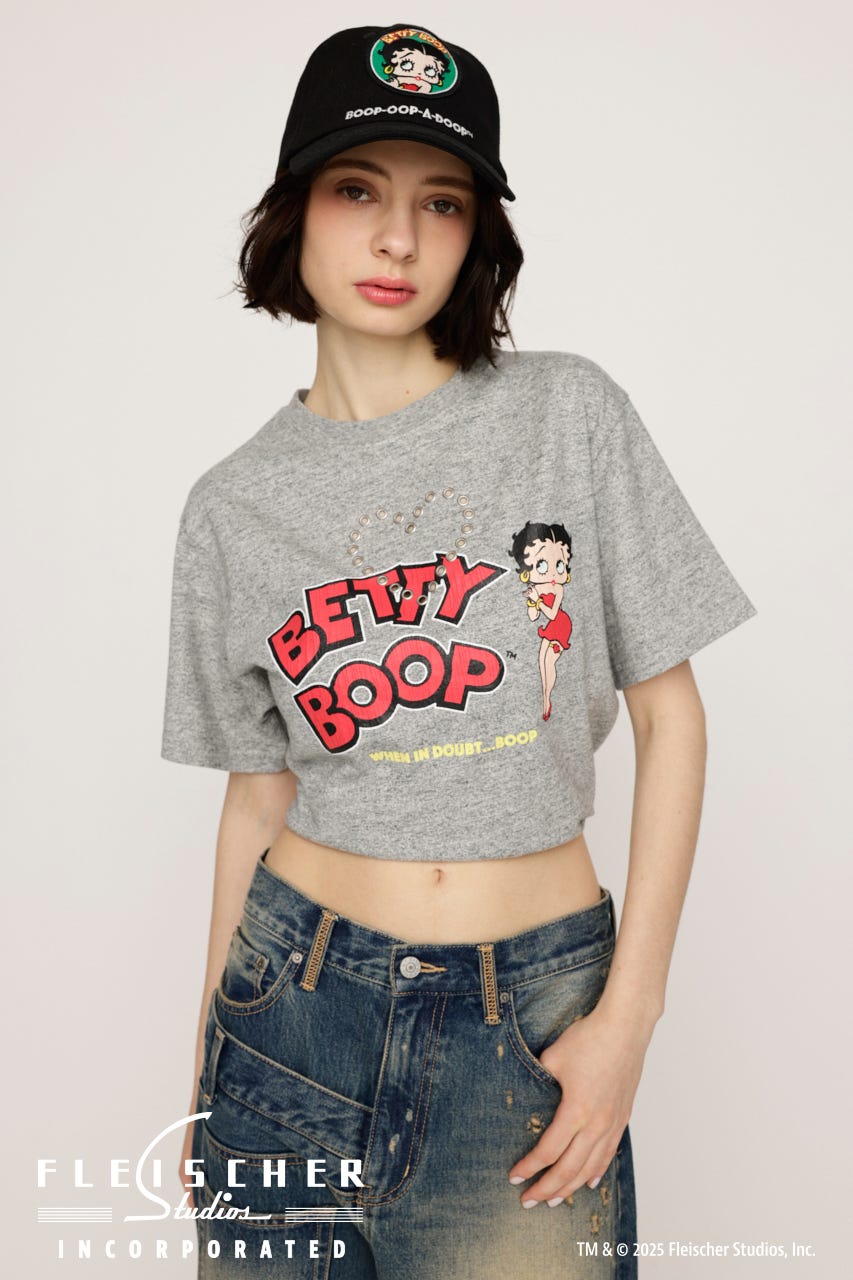 Betty Boop x SLY EYELET Tシャツ T.GRY FREE