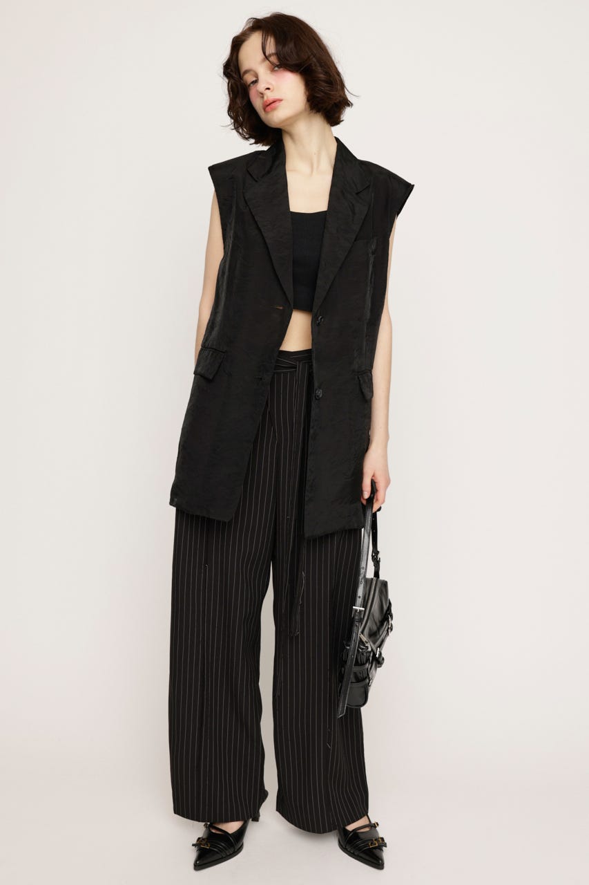 SHEER TAILOR ベスト BLK FREE