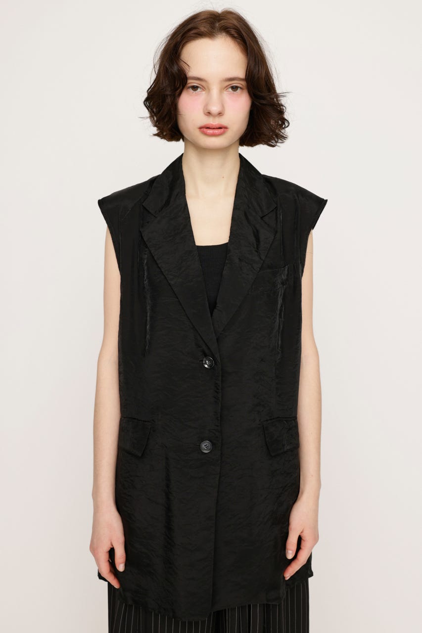 SHEER TAILOR ベスト BLK FREE