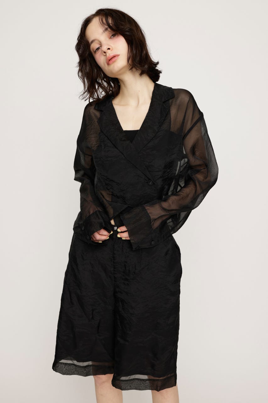 SHEER TAILOR ジャンプスーツ BLK FREE