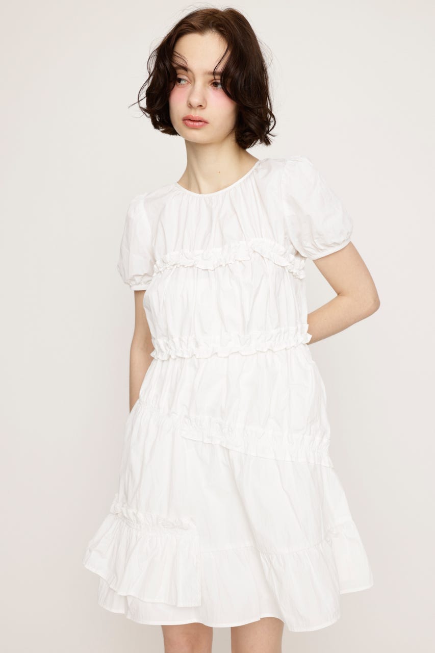 ワンピース SWAN FRILL OP / white SLY | FRILL 2WAY MINI ワンピース (ワンピース(ミニ・ミディアム