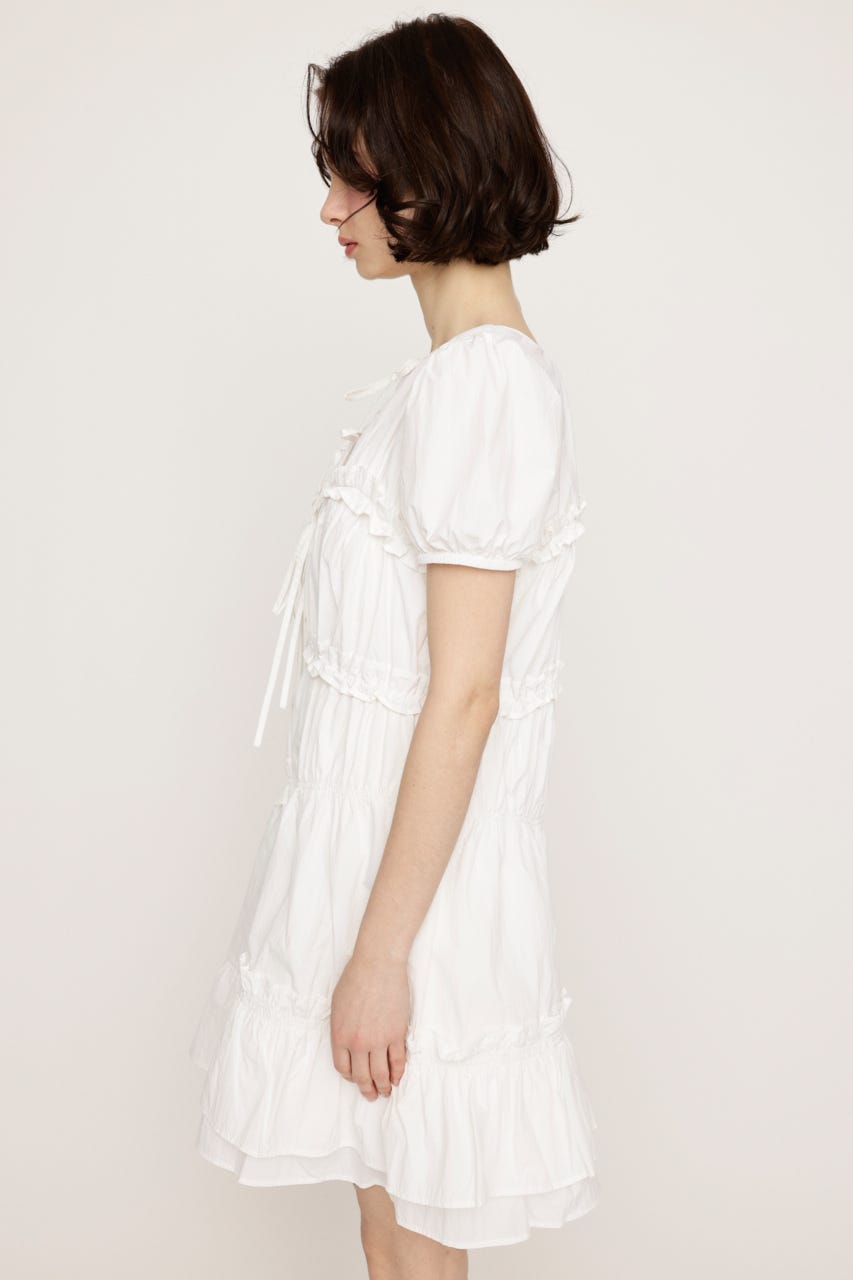 FRILL 2WAY MINI ワンピース WHT FREE
