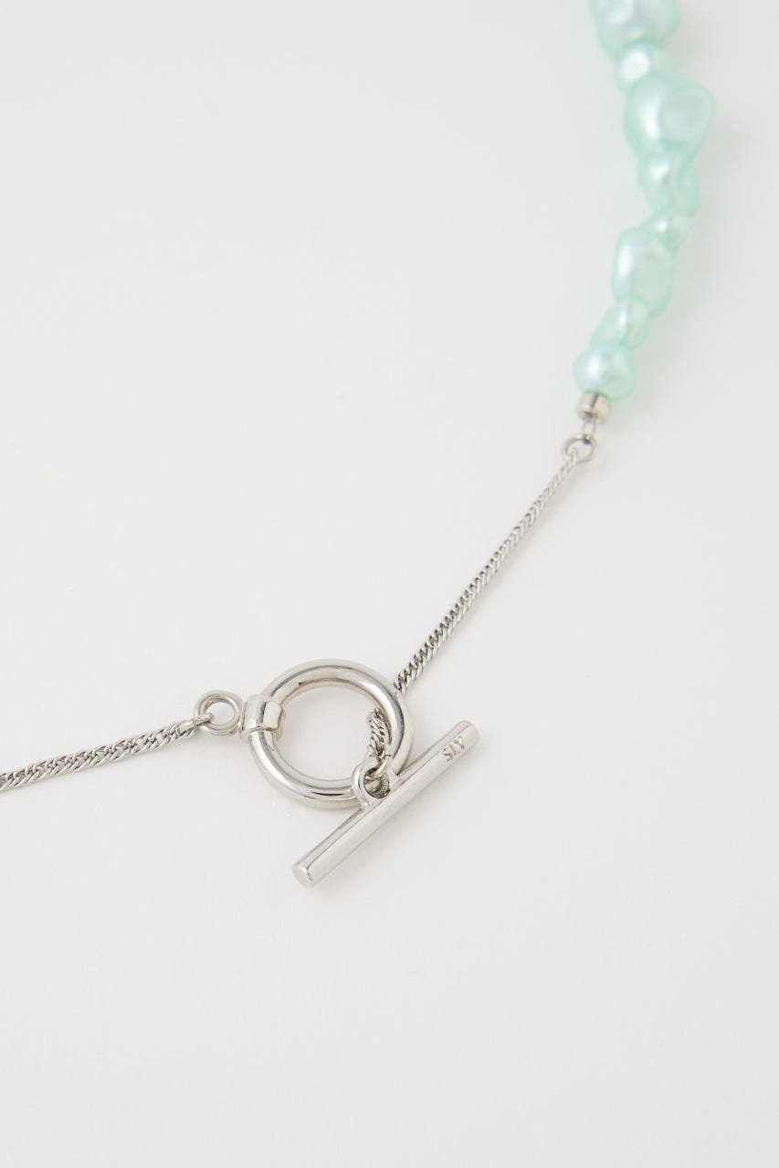 FAUX PEARL CHARM ネックレス MINT FREE
